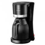 Filtru de cafea cu cana termos ELITE, 800 W, 6-8 cesti, Rezervor 1 L, Supapa anti-picurare, Filtru permanent, Suport pentru filtru detasabil si lavabi