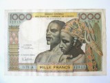 Rara! Coasta de Fildeș 1000 Franci/Francs 1966 in stare buna la cel mai mic pret