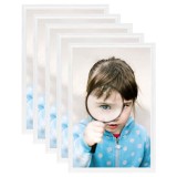 Rame foto colaj pentru masa, 5 buc. alb, 21x29,7 cm, MDF