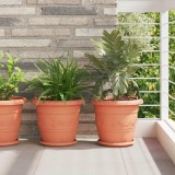 vidaXL Ghivece pentru plante 24 pcs Roșu cărămidă &Oslash; 30 x 25 cm Plastic 3403282