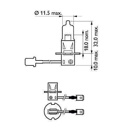 BEC PROIECTOR H3 12V VISION (cutie) PHILIPS 78124