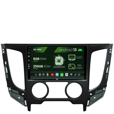 Navigatie Mitsubishi L200 (2014-2020), Android 13, Z-Octacore 8GB RAM + 256GB ROM, 9 Inch - AD-BGZ9008+AD-BGRKIT273 foto