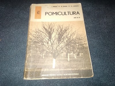 MANUAL POMICULTURA ANII III IV 1976 foto