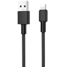 Cablu de Date USB-A la Lightning 10W, 2A, 1m Hoco Superior style (X29) Negru foto