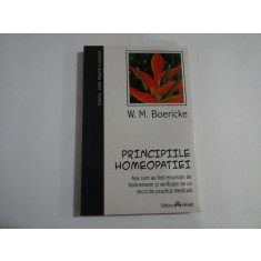 PRINCIPIILE HOMOPATIEI - W. M. BOERICKE