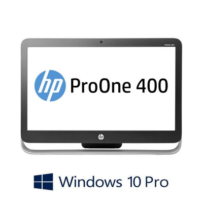 All-in-One HP ProOne 400 G1, Quad Core i5-4590T, 8GB DDR3, 23 inci, Win 10 Pro foto