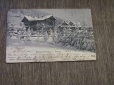 Carte Poștală Vintage Elveția 1903 - &quot;Winterstimmung Davos&quot; 1600m Altitudine, Ștampilă Originală, Circulata, Printata