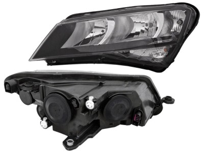 Far SKODA SUPERB (3V), 05.2015-06.2024, partea stanga, cu daytime running light; H7+H7+PW24W+PWY24W; electrical; halogen, foto