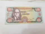 bancnota jamaica 20 $ 1989