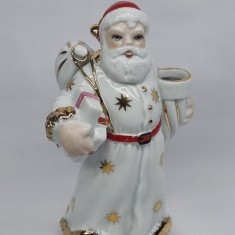 Mos Craciun (Mos Gerila) - bibelou portelan romanesc (RAR), vechi, vintage
