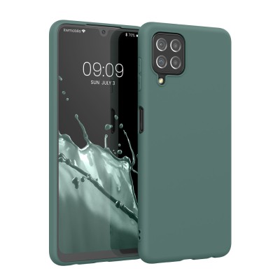 Husa pentru Samsung Galaxy A22, Silicon, Verde, 55493.171 foto