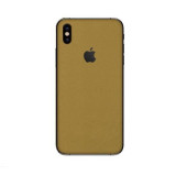 Cumpara ieftin Set Doua Folii Skin Acoperire 360 Compatibile cu Apple iPhone XS Max Wrap Skin Gold Metalic Matt, Auriu, Oem