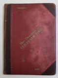 MICI DISCUTIUNI IN CONTRADICTORIU , VOLUMUL I , ALBUM CU DECUPAJE , CARICATURI ALE DIFERITELOR PERSONALITATI ROMANE SI TEXT , LIPITE MANUAL , 1929