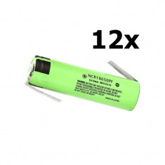 Baterie Panasonic NCR18650PF 10A 18650 2900mAh Set 12 Buca?i, Tip Urechi de lipire in Z foto