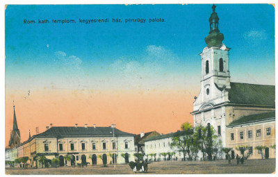 5075 - SIGHET, Maramures, Market, Romania - old postcard - used - 1915 foto