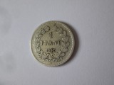 Rara! Franta 1 Franc 1843 B(Rouen) argint Louis Philippe I