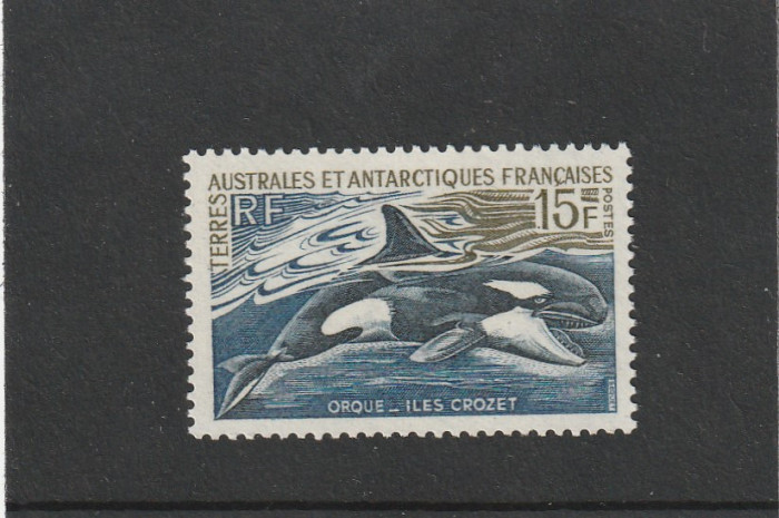 Taaf 1969-Fauna,Balena ucigasa,dantelat,MNH,Mi.52