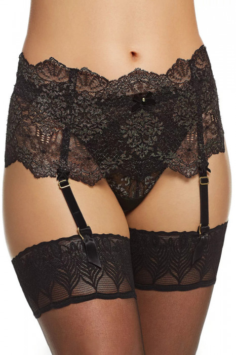 Eross portjartier Metallic Lace M Black