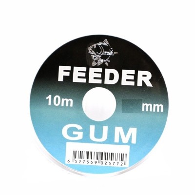 FEEDER GUM TRANSPARENT FL 10M 0.6MM foto