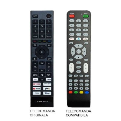 Telecomanda compatibila TV Diamant /HORIZON /Hisense 43HL5530U/C ER 9581 (581) foto