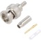 Conector BNC 75&Omega; drept, aurit