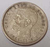 Rom&acirc;nia, 1 Leu 1906, Argint.