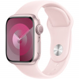 Cumpara ieftin Apple Watch S9, GPS, 41mm, Pink Aluminium Case, Light Pink Sport Band - S/M