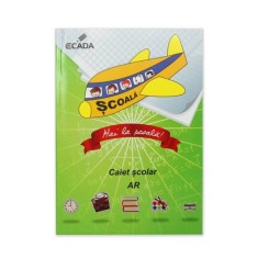 Caiet A5 Matematica ECADA, 140 File, 60 g/m&amp;sup2;, Coperta Policroma, Cotor Cusut si Lipit, Caiete A5 Matematica, Caiet Matematica, Caiete Matematica, Caie foto