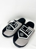 Los Angeles Kings papuci de bărbați Team Logo Fleece Slipper - M = 42-43 EU
