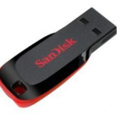 Stick USB SanDisk Cruzer Blade, 64GB (Negru/Rosu)