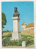 Bnk cp Fagaras - Statuia Doamnei Stanca - circulata - marca fixa, Printata