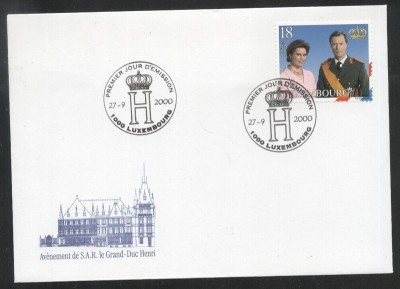 Luxembourg 2000 Famous people, Royals, FDC K.250 foto