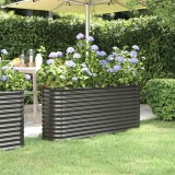 vidaXL Strat &icirc;nălțat grădină 152x40x68 cm oțel vopsit electrostatic