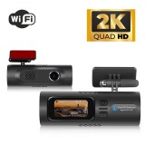 Camera auto DVR QHD 2k, cu Wi-Fi, 2048 x 1080P, Unghi de 150*, G Sensor, ecran 1.5&quot;, inregistrare in bucla