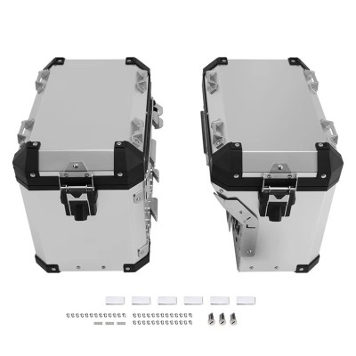 SET Cutii Laterale Aluminiu 48L pentru BMW GS R1200 R1250 F850 F900 A273 foto