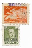 Polonia - Marci diverse (2 buc.), 1950 - valori obliterate