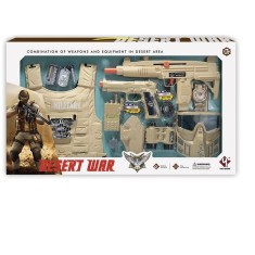 Set de joaca recuzita militar cu vesta si binoclu