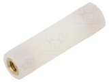 Bucșă izolantă DREMEC M6 50mm poliamidă albă UL94V-2