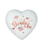 Balon folie model inimioara cu inscriptie Bride to be alb 46 cm, Godan