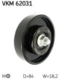 SKF VKM 62031 rola intinzator,curea transmisie