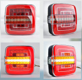 Lampa stop patrata LED SMD 202101-D 12V Automotive TrustedCars, Oem