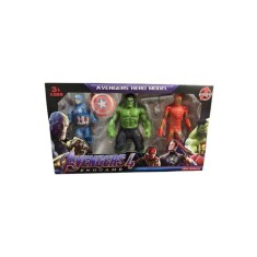 Set 3 figurine Avengers cu led, 20cm, multicolor, diverse modele