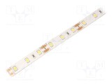 Bandă LED alb neutru 2835 60 LED/m 10mm PCB IP65 12W/m WISVA OPTOELECTRONICS
