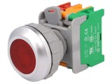 Comutator apăsare 30mm 1NC 1NO