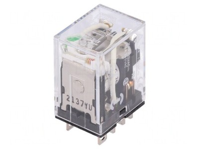 Releu Electromagnetic DPDT 24VDC 10A foto
