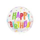 Balon folie 20 cm Happy Birthday