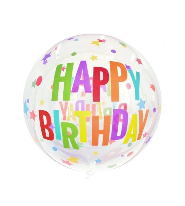 Balon folie 20 cm Happy Birthday