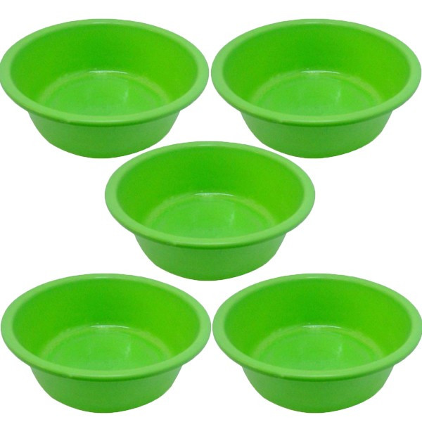 5 x Lighean rotund din plastic 6L