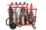 Cumpara ieftin Aparat de muls vaci cu 4 posturi si 2 bidoane de inox 40 litri, pompa cu ulei