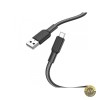 Cablu Date Incarcare Hoco X69 USB-A la MicroUSB, 1m, 18W, Negru. Incarcare Rapida, Compatibil Universal